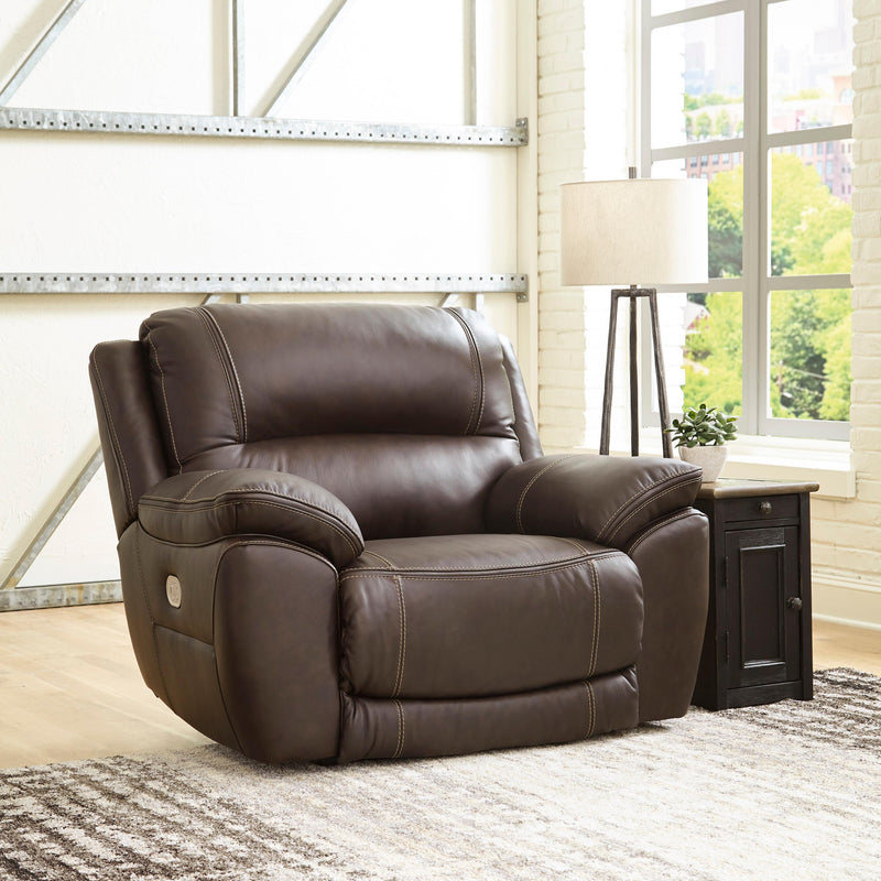 Signature Design by Ashley Dunleith Power Leather Match Recliner with Wall Recline U7160482 IMAGE 7