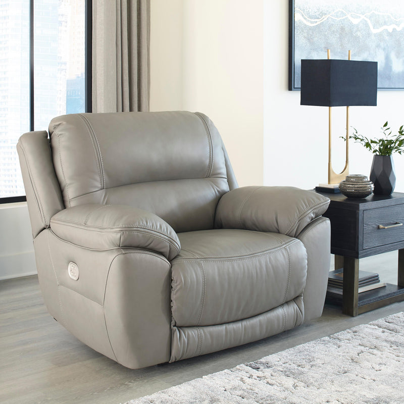 Signature Design by Ashley Dunleith Power Leather Match Recliner with Wall Recline U7160582 IMAGE 6