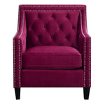  Elements International Tiffany UTF287100CA Accent Chair - Broadway Red IMAGE 1