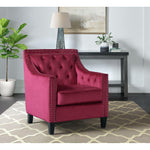  Elements International Tiffany UTF287100CA Accent Chair - Broadway Red IMAGE 9