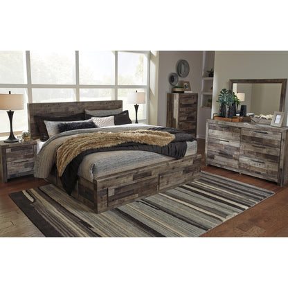  Benchcraft Derekson B200B18 Queen Panel Bed with 4 Storage Drawers IMAGE 5