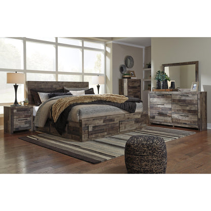  Benchcraft Derekson B200B18 Queen Panel Bed with 4 Storage Drawers IMAGE 7