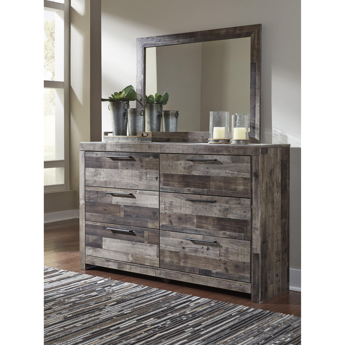  Benchcraft Derekson B200B1 Dresser and Mirror IMAGE 2