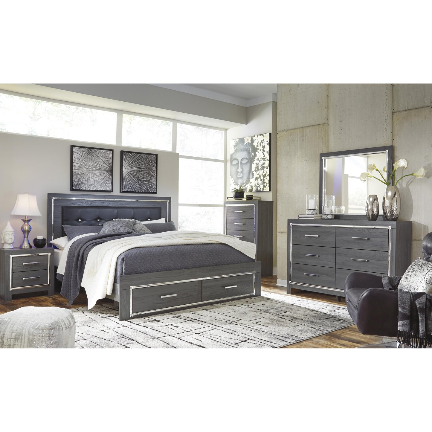 Signature Design by Ashley Lodanna B214B1 Dresser and Mirror IMAGE 10