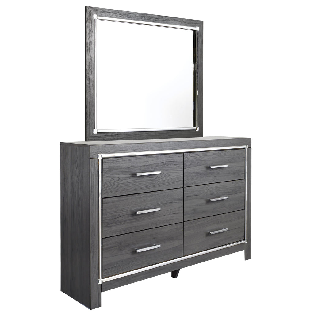 Signature Design by Ashley Lodanna B214B1 Dresser and Mirror IMAGE 1