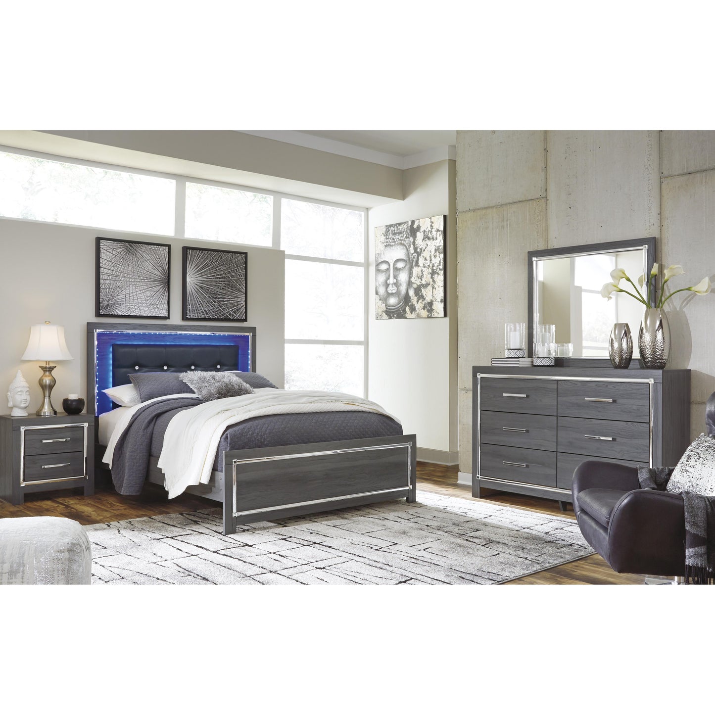 Signature Design by Ashley Lodanna B214B1 Dresser and Mirror IMAGE 5