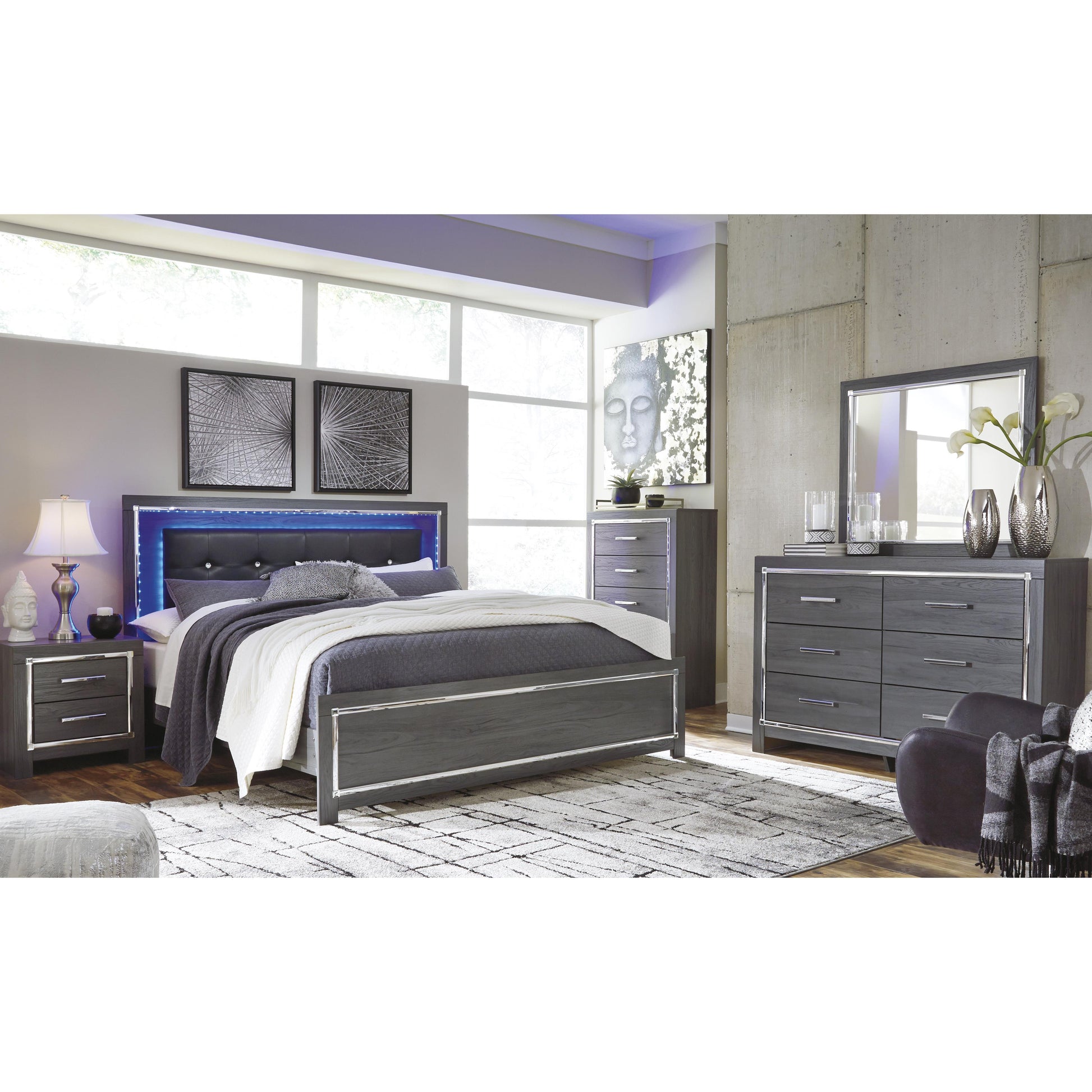 Signature Design by Ashley Lodanna B214B1 Dresser and Mirror IMAGE 9