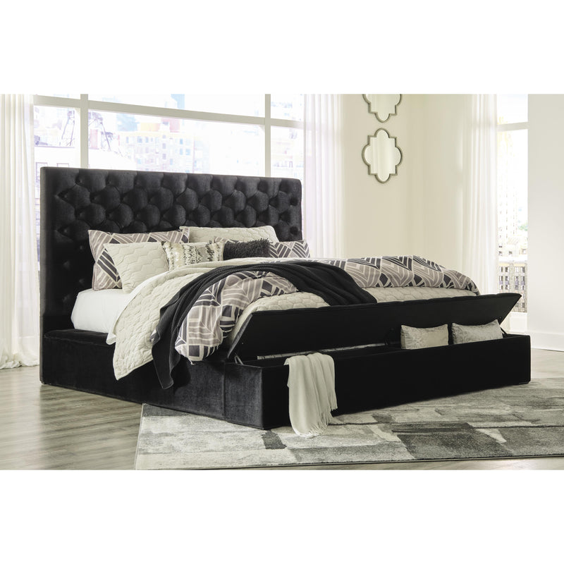 Signature Design by Ashley Lindenfield King Upholstered Platform Bed with Storage B758-158/B758-156/B758-197 IMAGE 7
