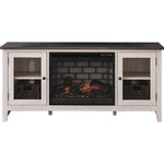 Signature Design by Ashley Dorrinson W287W3 60" TV Stand with Electric Fireplace IMAGE 1