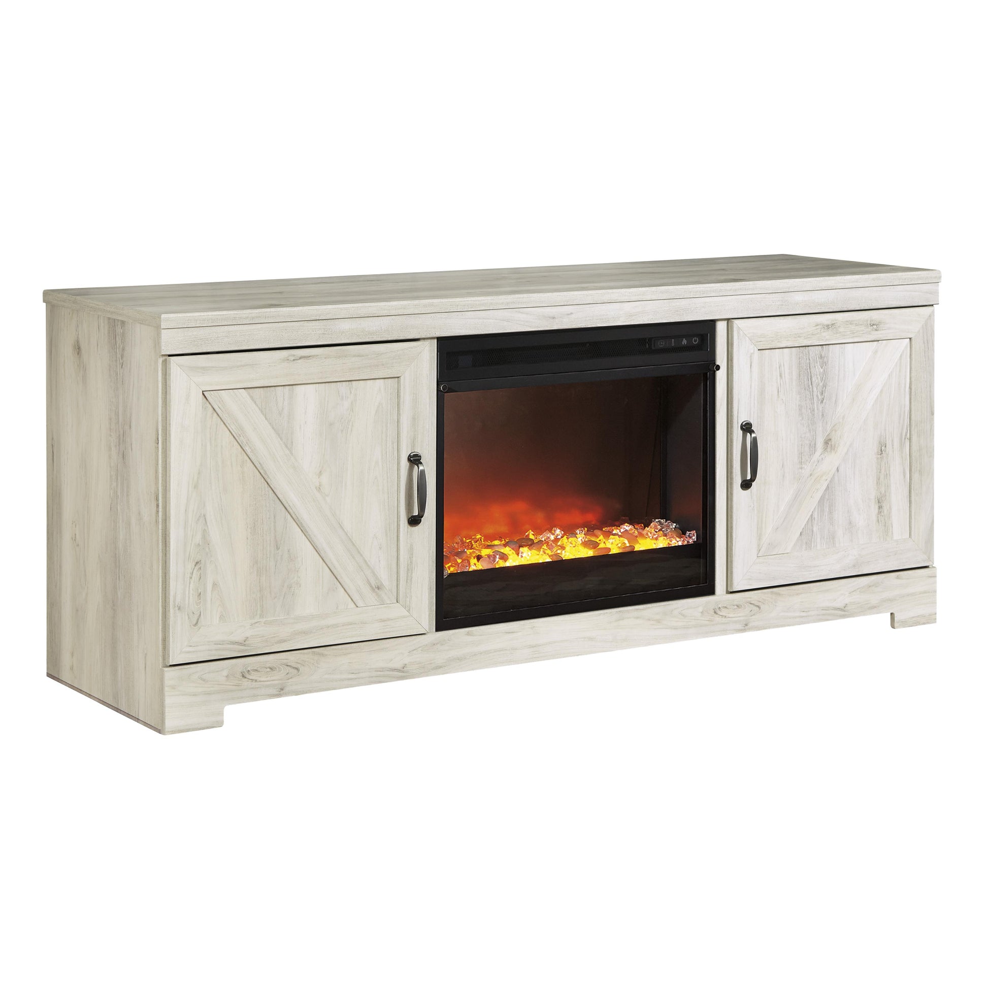 Signature Design by Ashley Bellaby W331W4 63" TV Stand with Fireplace IMAGE 1