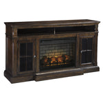 Signature Design by Ashley Roddinton W701W8 72" TV Stand with Electric Fireplace IMAGE 1