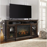 Signature Design by Ashley Roddinton W701W8 72" TV Stand with Electric Fireplace IMAGE 2