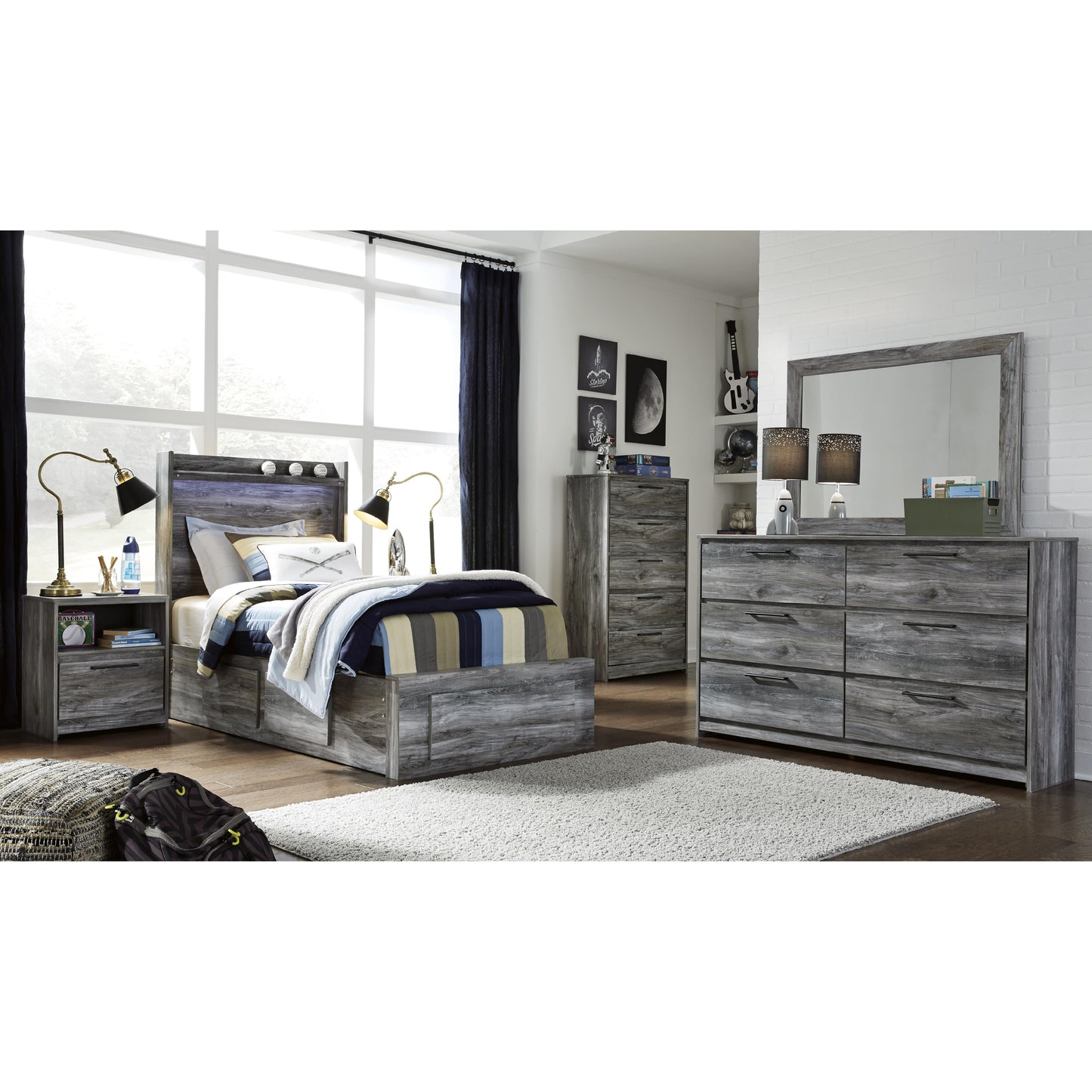 Signature Design by Ashley Baystorm B221B30 Dresser and Mirror IMAGE 15