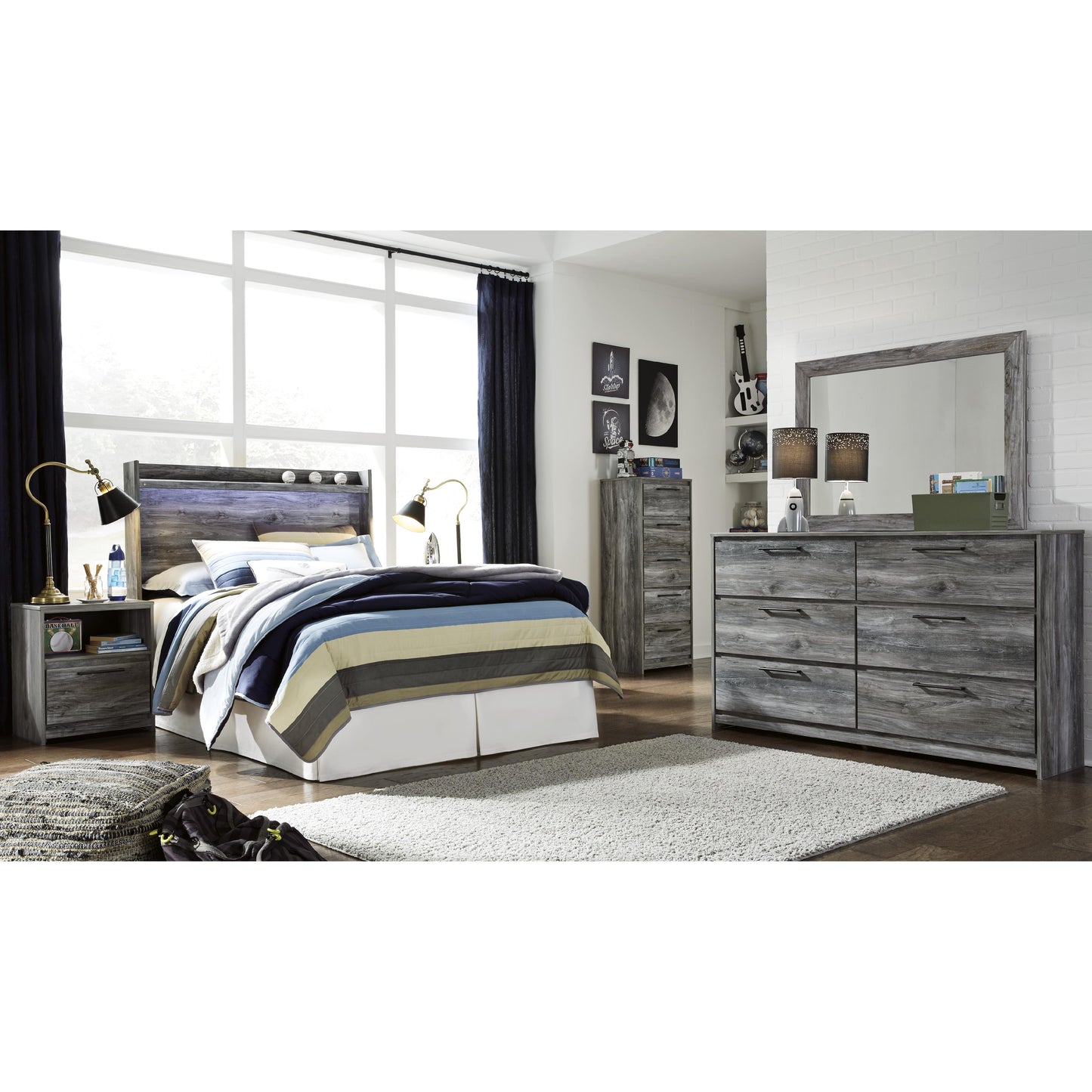Signature Design by Ashley Baystorm B221B30 Dresser and Mirror IMAGE 19