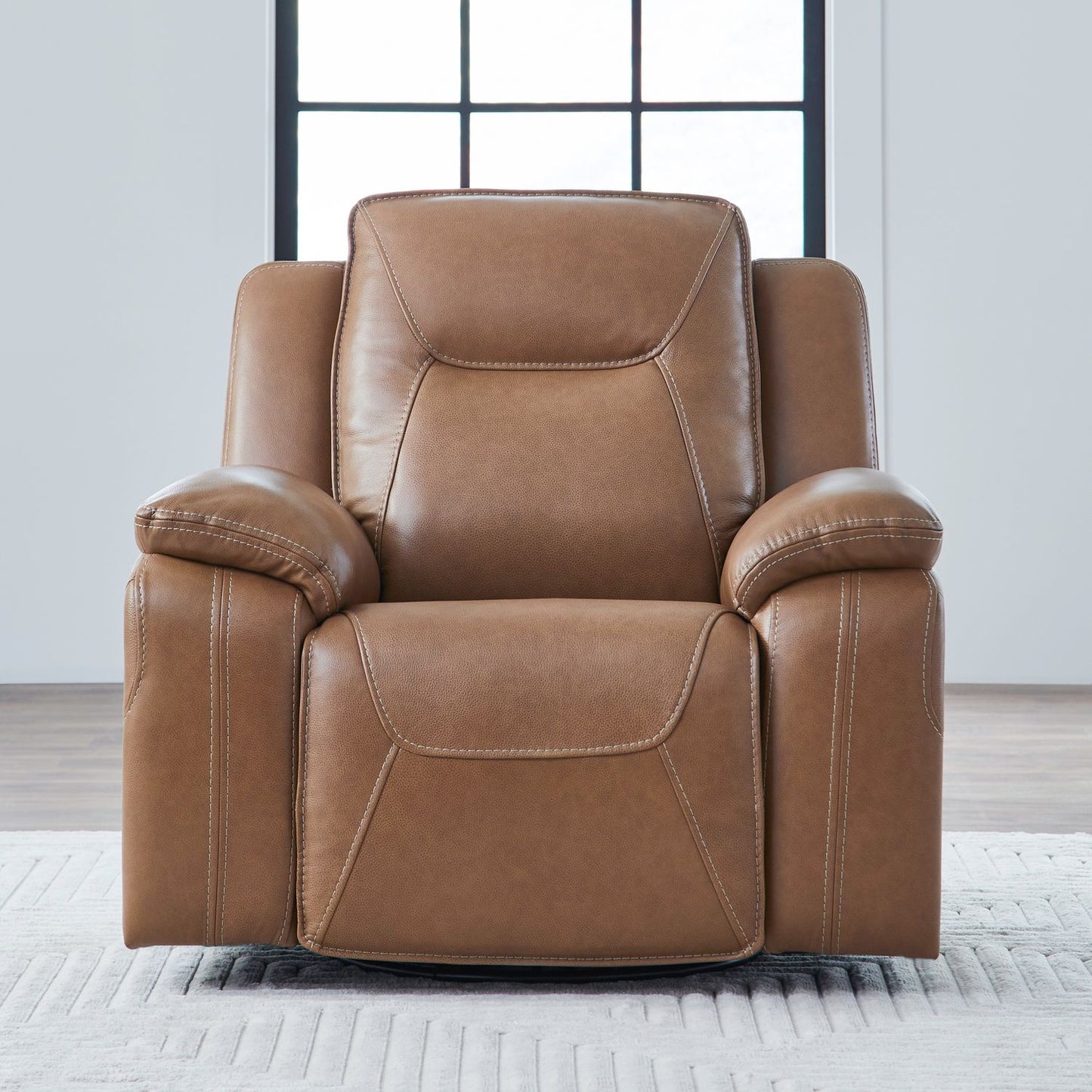 Callihan Recliner in York Butternut Leather by Liberty Furniture