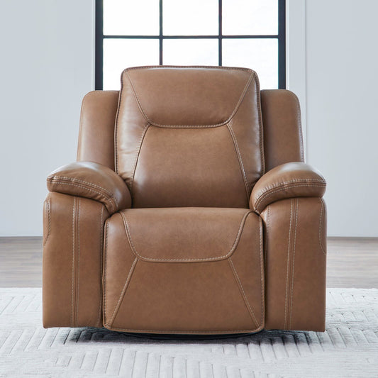 Callihan Recliner in York Butternut Leather by Liberty Furniture