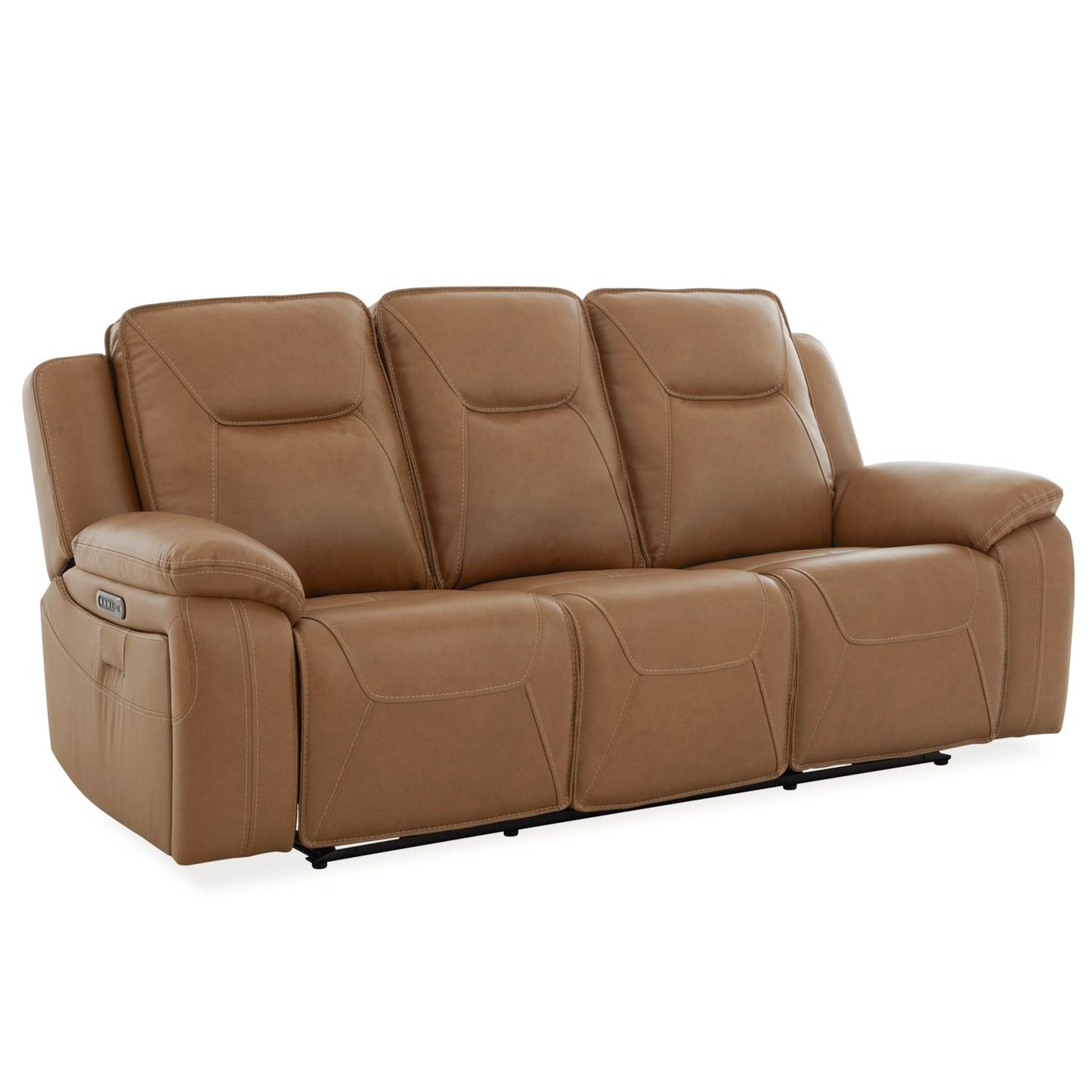 Callihan Reclining Sofa in York Butternut Leather by Liberty Furniture