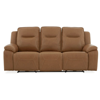 Callihan Reclining Sofa in York Butternut Leather by Liberty Furniture