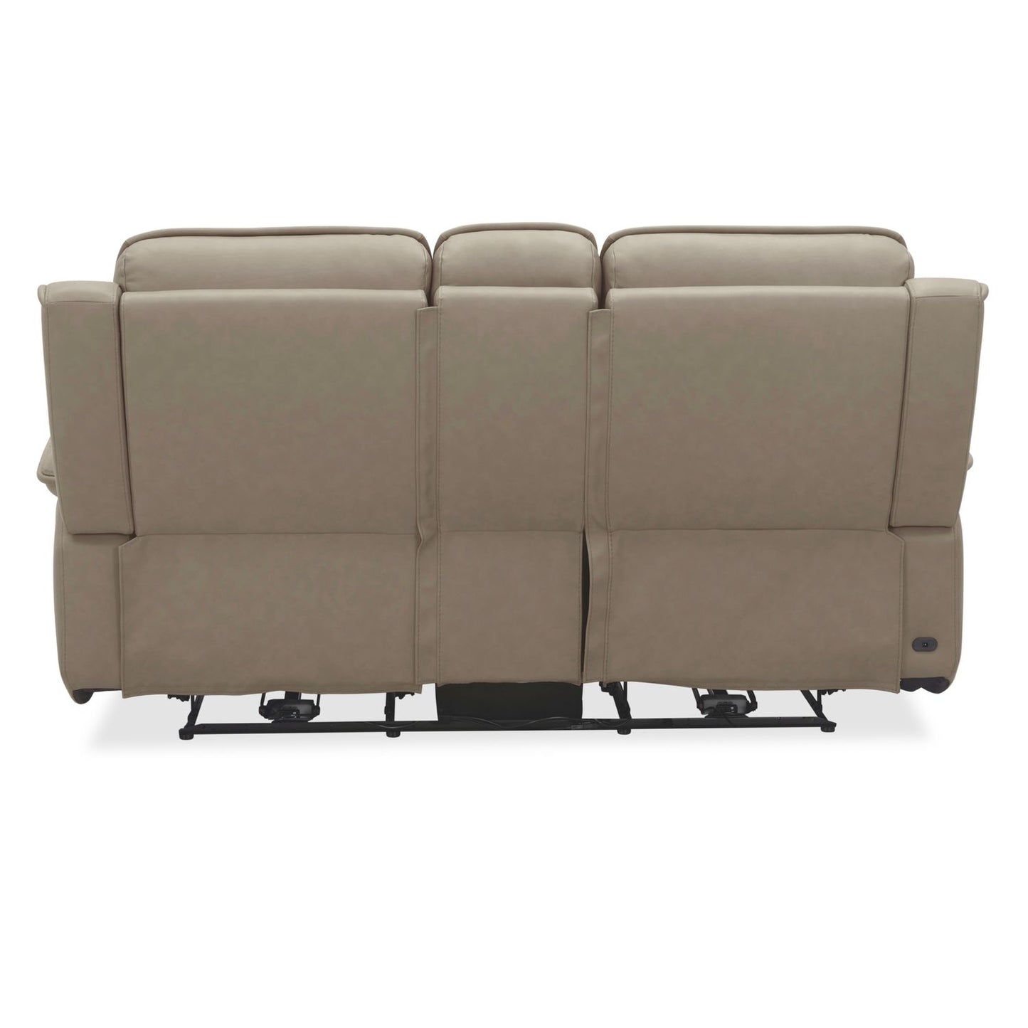 Cora Reclining Loveseat W/Console in Aline Cashmere Leather by Liberty Furniture