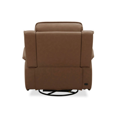 Cora Recliner in Aline Toast Leather by Liberty Furniture