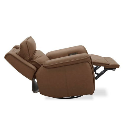 Cora Recliner in Aline Toast Leather by Liberty Furniture