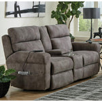 Catnapper Tranquility Power Reclining Fabric Loveseat with Console 63019 1301-28-1302-28 IMAGE 1