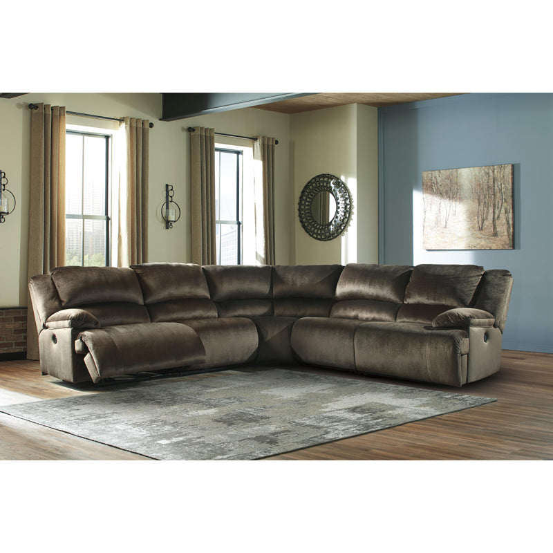 Signature Design by Ashley Clonmel Power Reclining Fabric 5 pc Sectional 3650458/3650419/3650477/3650419/3650462 IMAGE 2