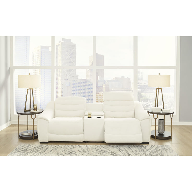 Signature Design by Ashley Next-Gen Gaucho Power Reclining Leather Look 3 pc Sectional 5850558/5850557/5850562 IMAGE 2