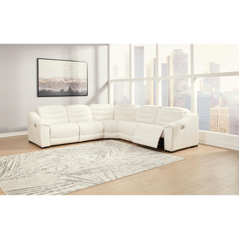 Signature Design by Ashley Next-Gen Gaucho Power Reclining Leather Look 5 pc Sectional 5850558/5850531/5850577/5850531/5850562 IMAGE 3