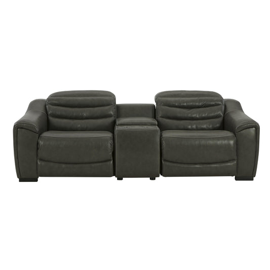 Signature Design by Ashley Center Line U63404S2 3 pc Power Reclining Loveseat with Console IMAGE 1