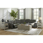 Signature Design by Ashley Center Line U63404S3 5 pc Power Reclining Sectional IMAGE 6