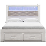 Signature Design by Ashley Altyra B2640B19 Queen Upholstered Bookcase Bed with Storage IMAGE 2
