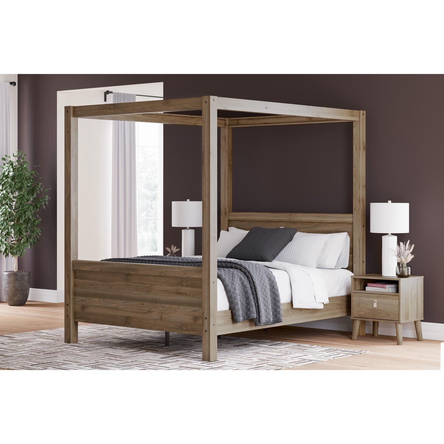 Signature Design by Ashley Aprilyn Queen Canopy Bed EB1187-171/EB1187-198/EB1187-161 IMAGE 6