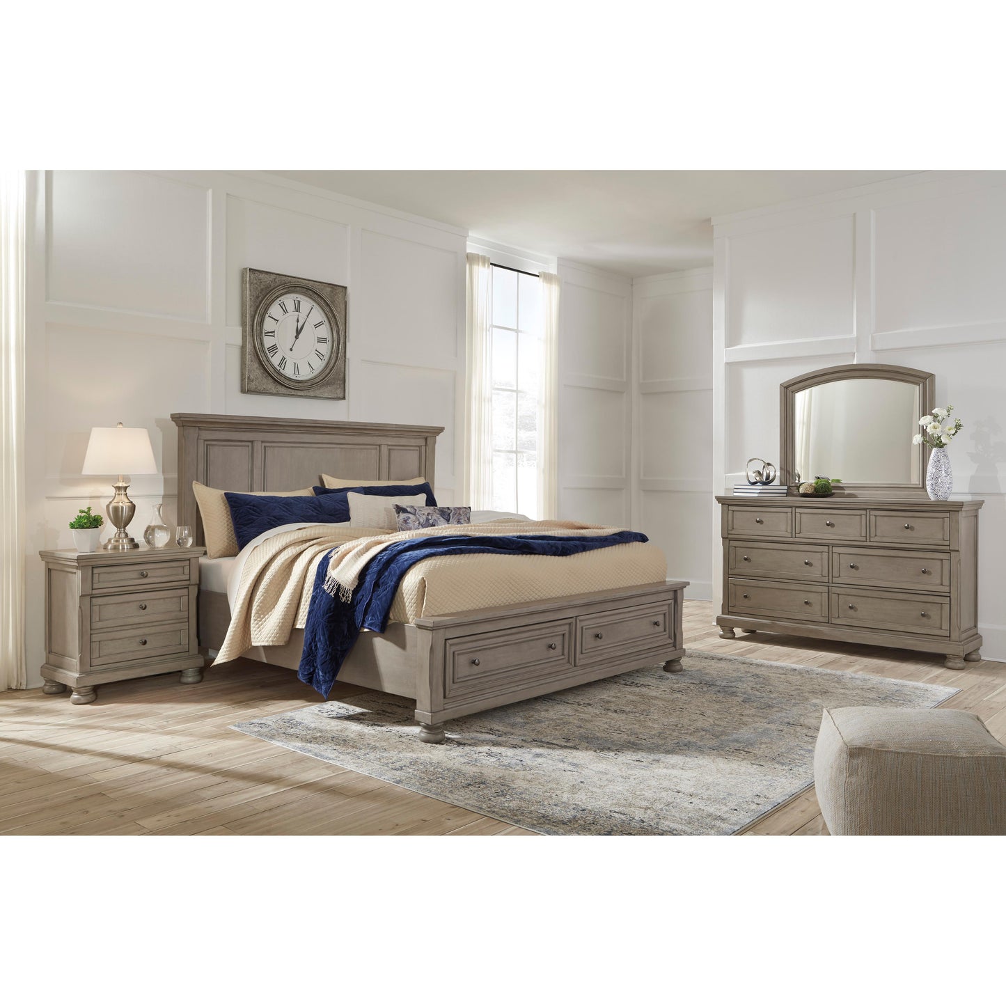 Signature Design by Ashley Lettner California King Panel Bed with Storage B733-58/B733-76/B733-95 IMAGE 3