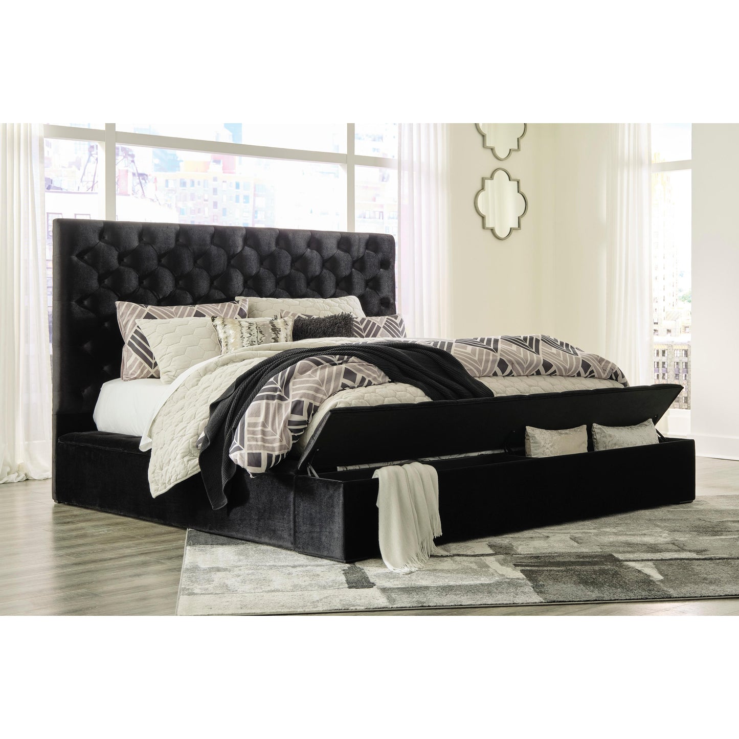 Signature Design by Ashley Lindenfield California King Upholstered Platform Bed with Storage B758-158/B758-156/B758-194 IMAGE 8