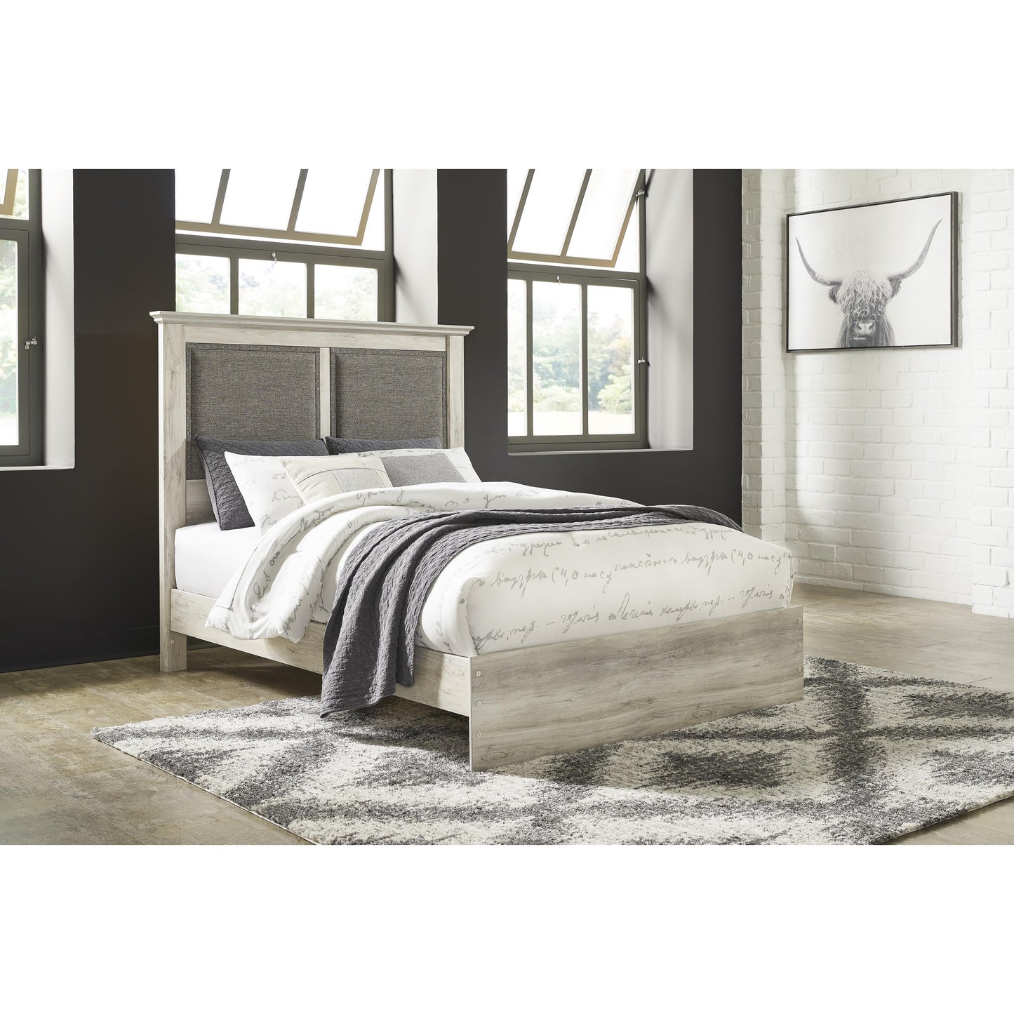 Signature Design by Ashley Cambeck King Upholstered Panel Bed B192-158/B192-56/B192-97 IMAGE 5