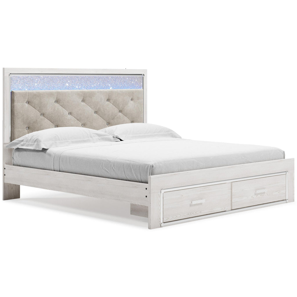 Signature Design by Ashley Altyra B2640B29 King Upholstered Storage Bed IMAGE 1