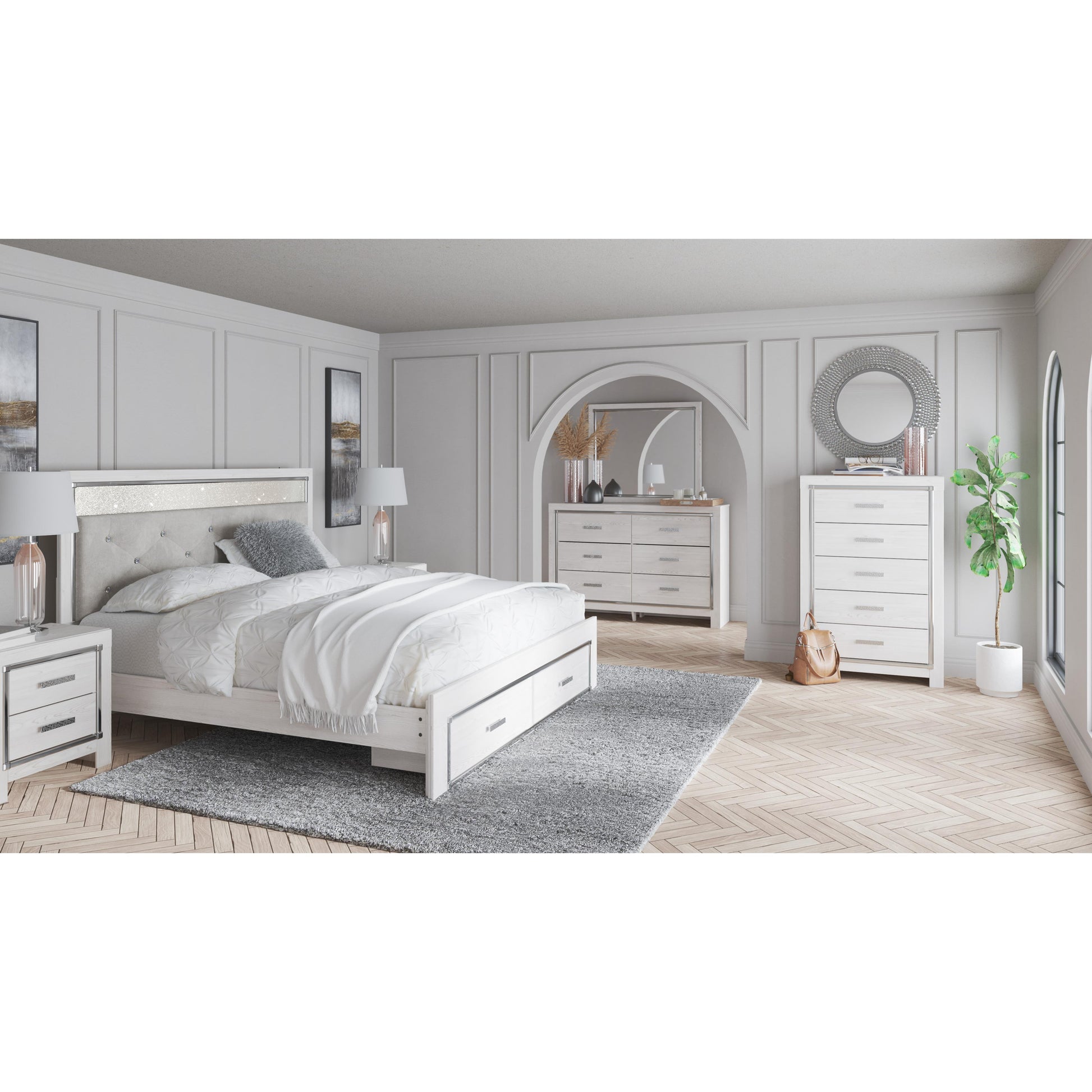 Signature Design by Ashley Altyra B2640B29 King Upholstered Storage Bed IMAGE 5