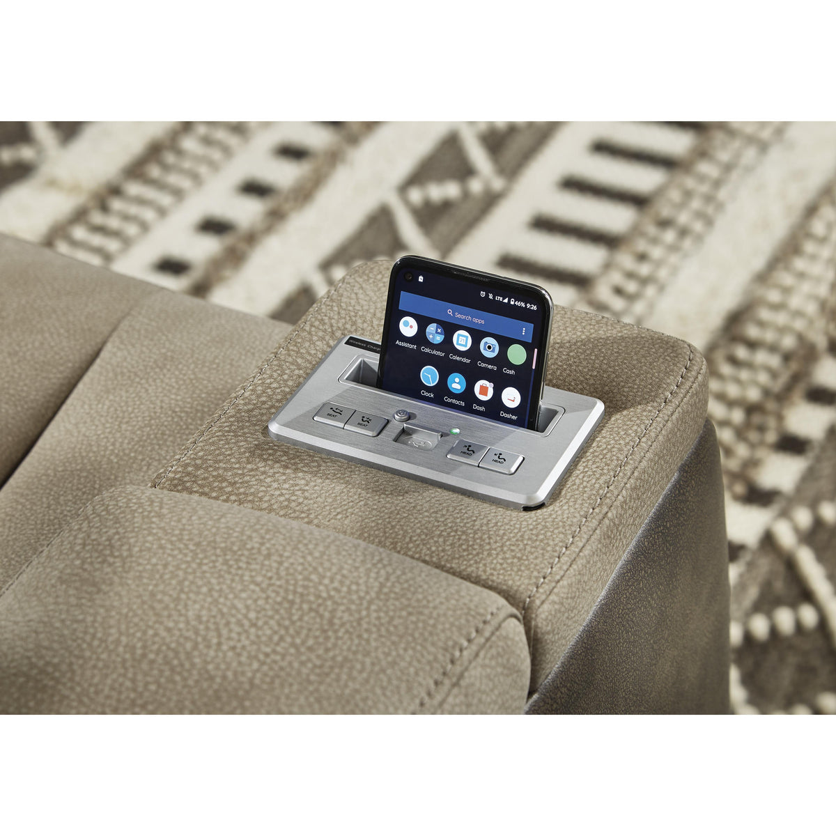  Signature Design by Ashley Next-Gen DuraPella 2200318 Power Reclining Loveseat with Console and Adjustable Headrest IMAGE 12