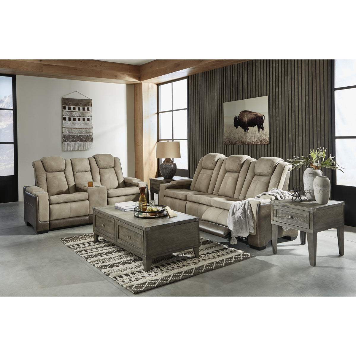  Signature Design by Ashley Next-Gen DuraPella 2200318 Power Reclining Loveseat with Console and Adjustable Headrest IMAGE 13