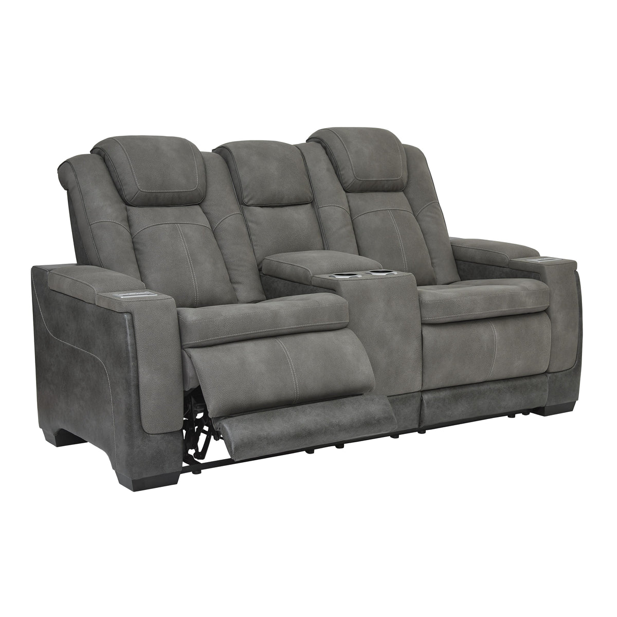  Signature Design by Ashley Next-Gen DuraPella 2200418 Power Reclining Loveseat with Console and Adjustable Headrest IMAGE 1