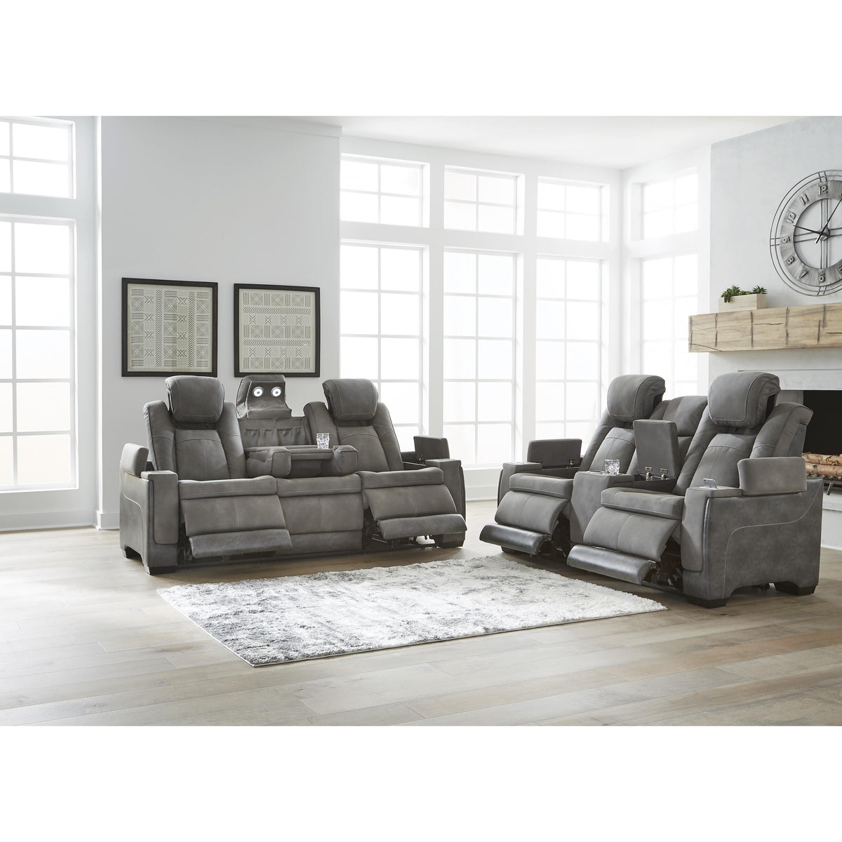  Signature Design by Ashley Next-Gen DuraPella 2200418 Power Reclining Loveseat with Console and Adjustable Headrest IMAGE 13