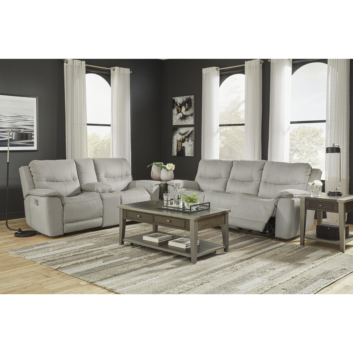 Signature Design by Ashley Next-Gen Gaucho Power Reclining Leather Look Loveseat 6080618 IMAGE 11