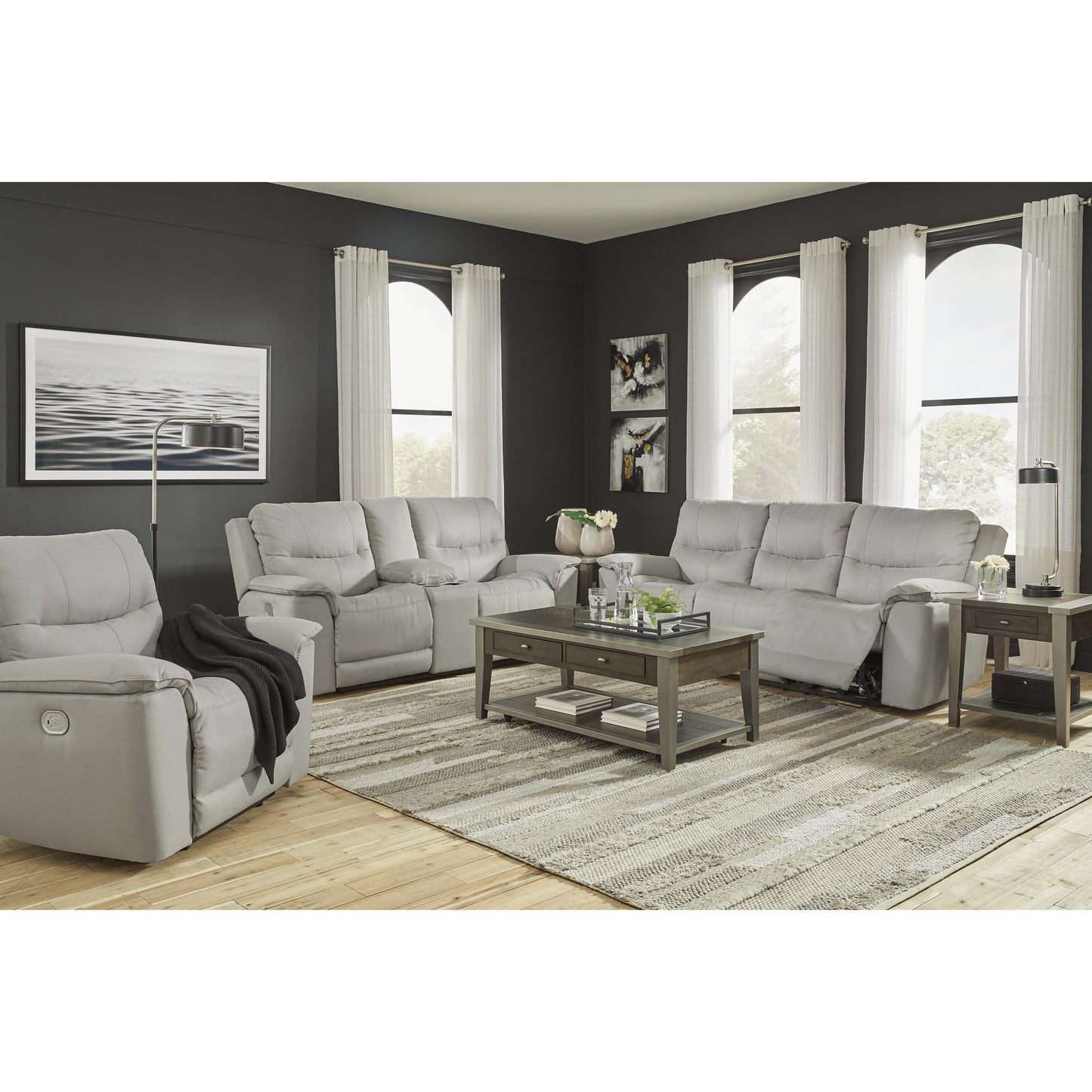 Signature Design by Ashley Next-Gen Gaucho Power Reclining Leather Look Loveseat 6080618 IMAGE 13