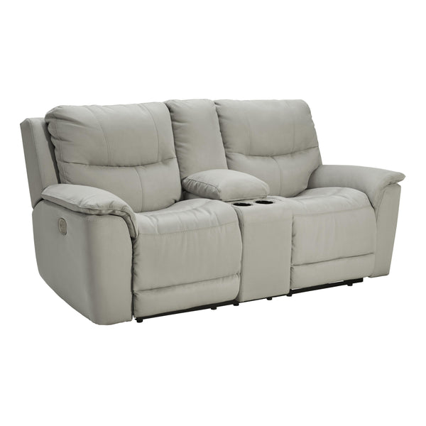 Signature Design by Ashley Next-Gen Gaucho Power Reclining Leather Look Loveseat 6080618 IMAGE 1