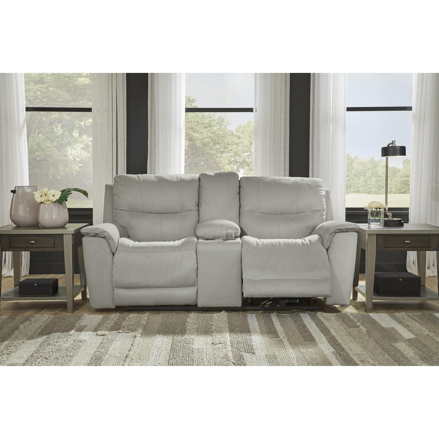 Signature Design by Ashley Next-Gen Gaucho Power Reclining Leather Look Loveseat 6080618 IMAGE 5