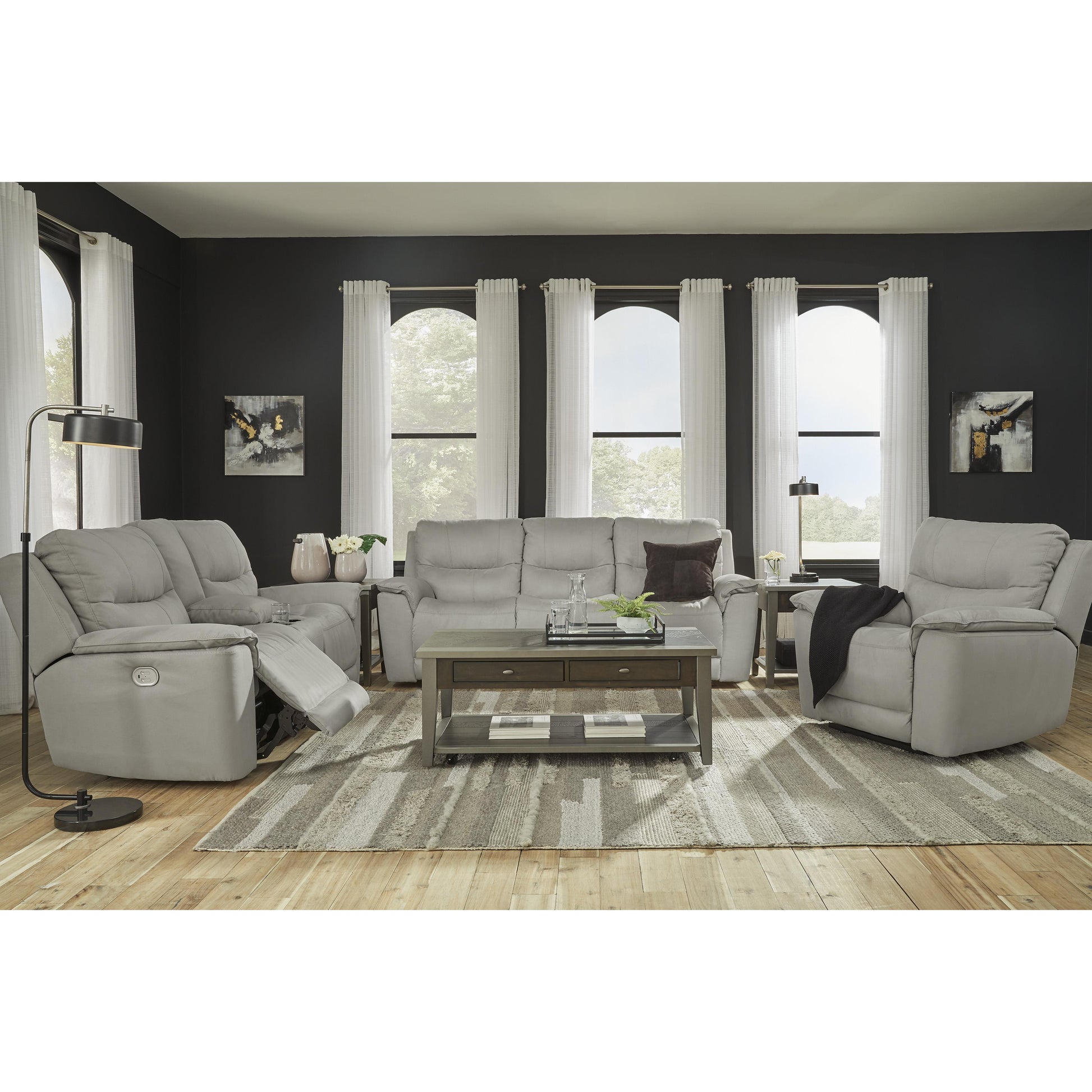 Signature Design by Ashley Next-Gen Gaucho Power Reclining Leather Look Loveseat 6080618 IMAGE 9
