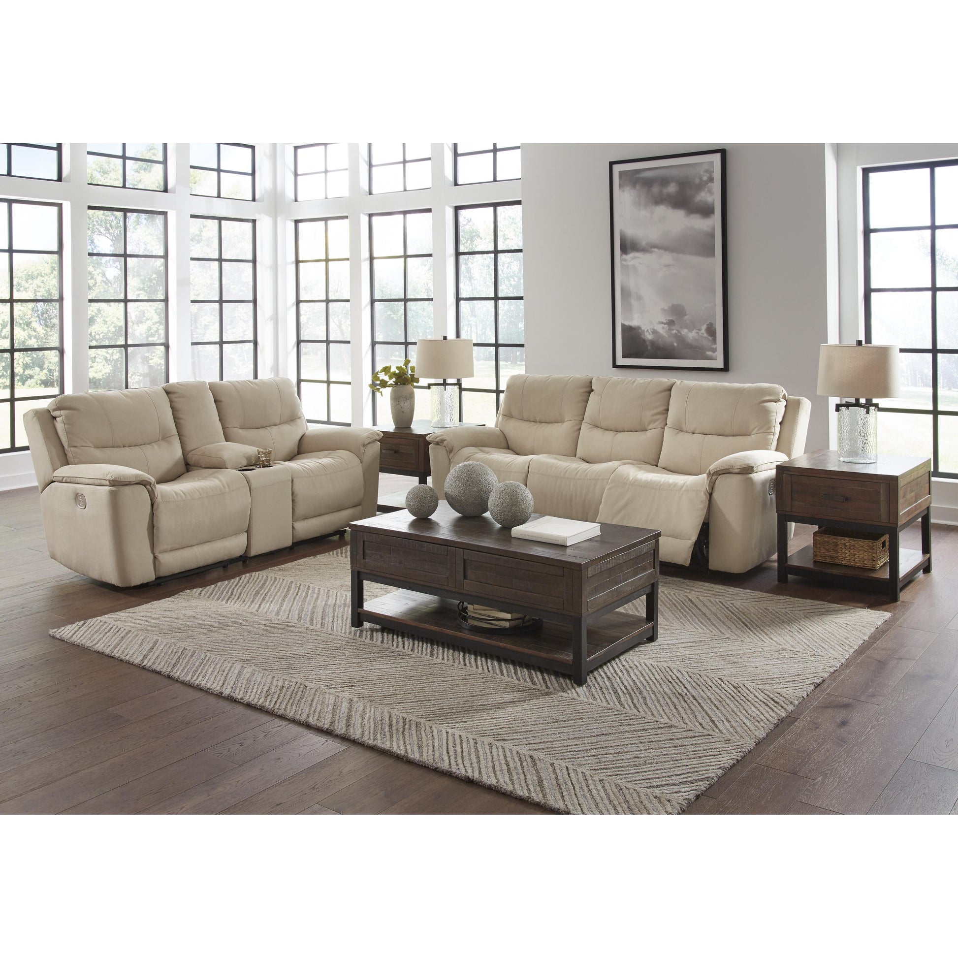 Signature Design by Ashley Next-Gen Gaucho Power Reclining Leather Look Loveseat 6080718 IMAGE 10