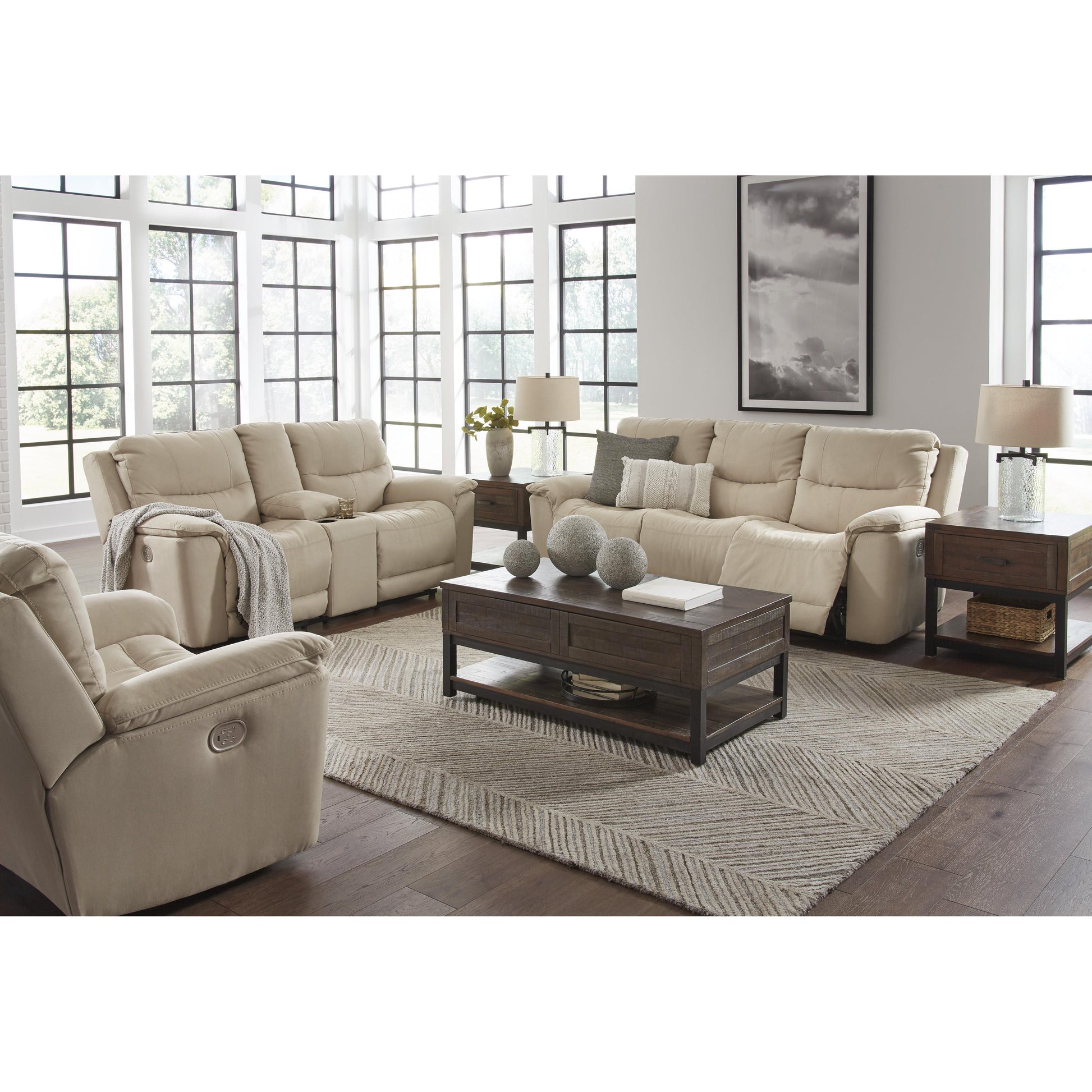 Signature Design by Ashley Next-Gen Gaucho Power Reclining Leather Look Loveseat 6080718 IMAGE 13