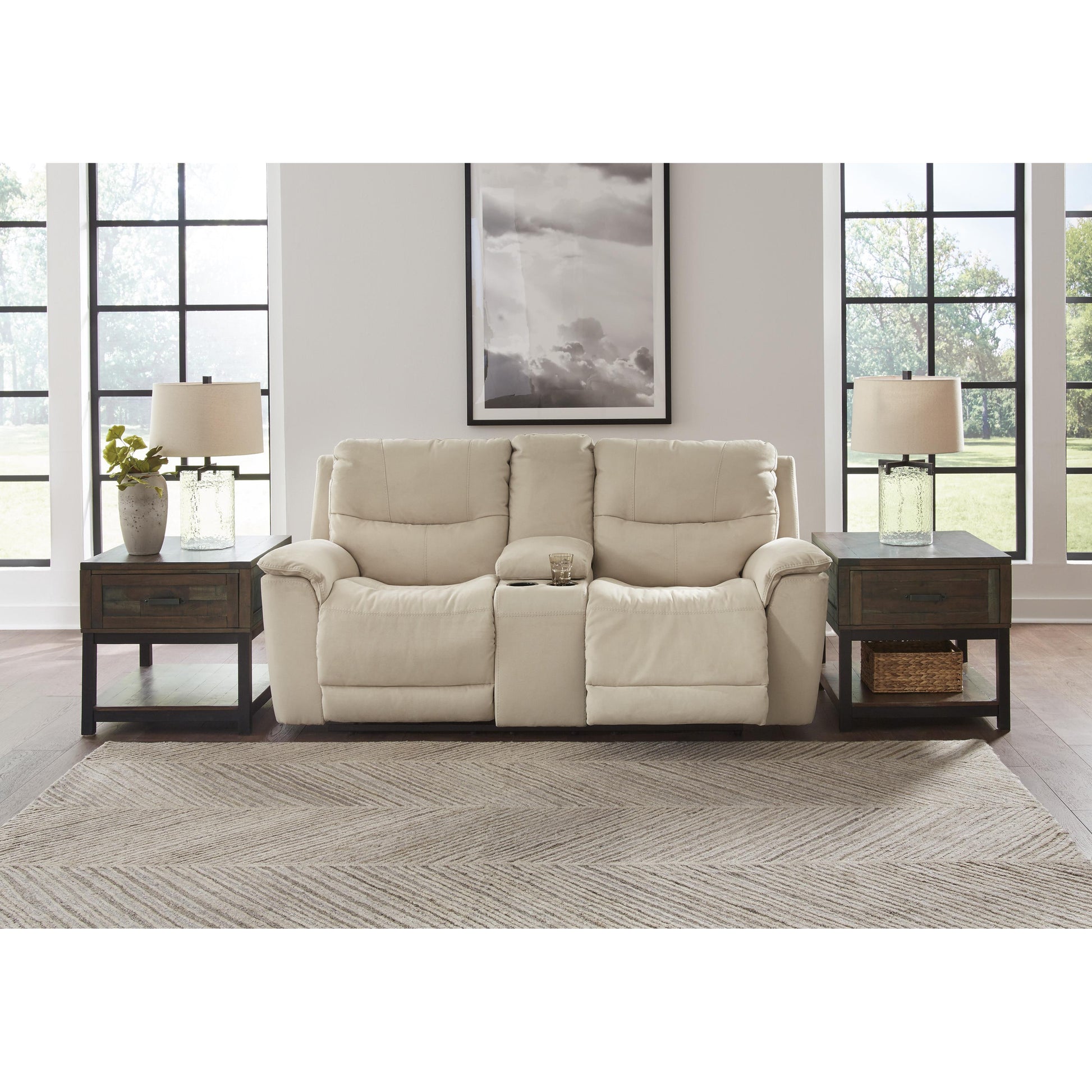 Signature Design by Ashley Next-Gen Gaucho Power Reclining Leather Look Loveseat 6080718 IMAGE 5